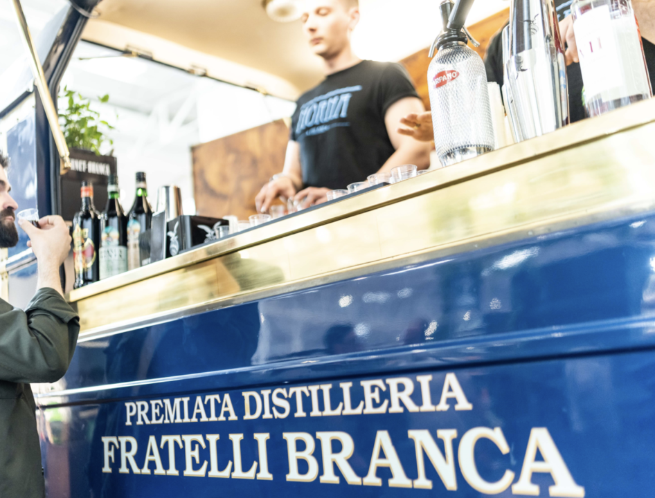 Il furgone Fratelli Branca Distillerie alla MIxology Experience